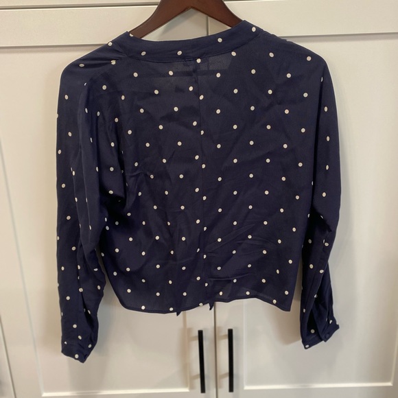 Rails polka dot tie front blouse - Picture 7 of 7